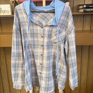 Grey & Blue Flannel